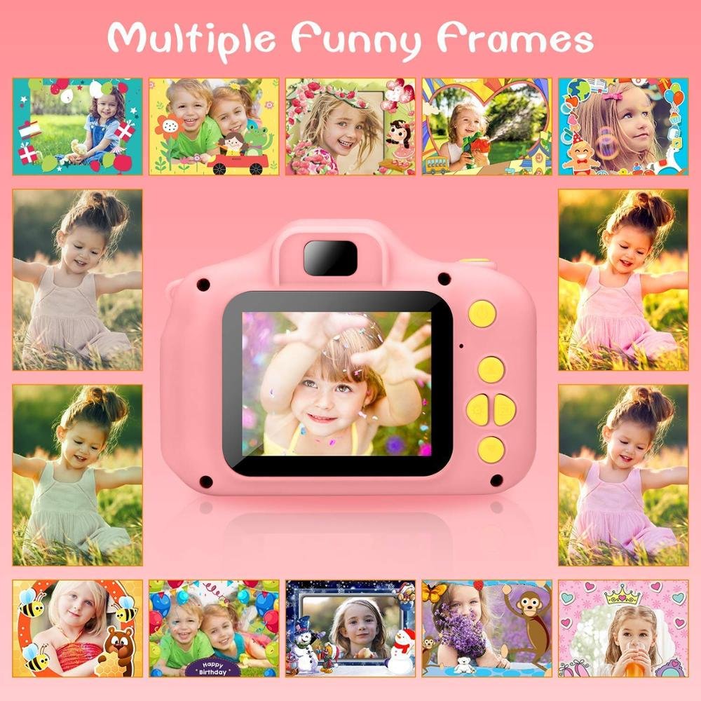 Kids Camera Children Digital Video Camera for Boy Girl Birthday Christmas Toy Gift 5MP HD 2" IPS Screen Mini Camera