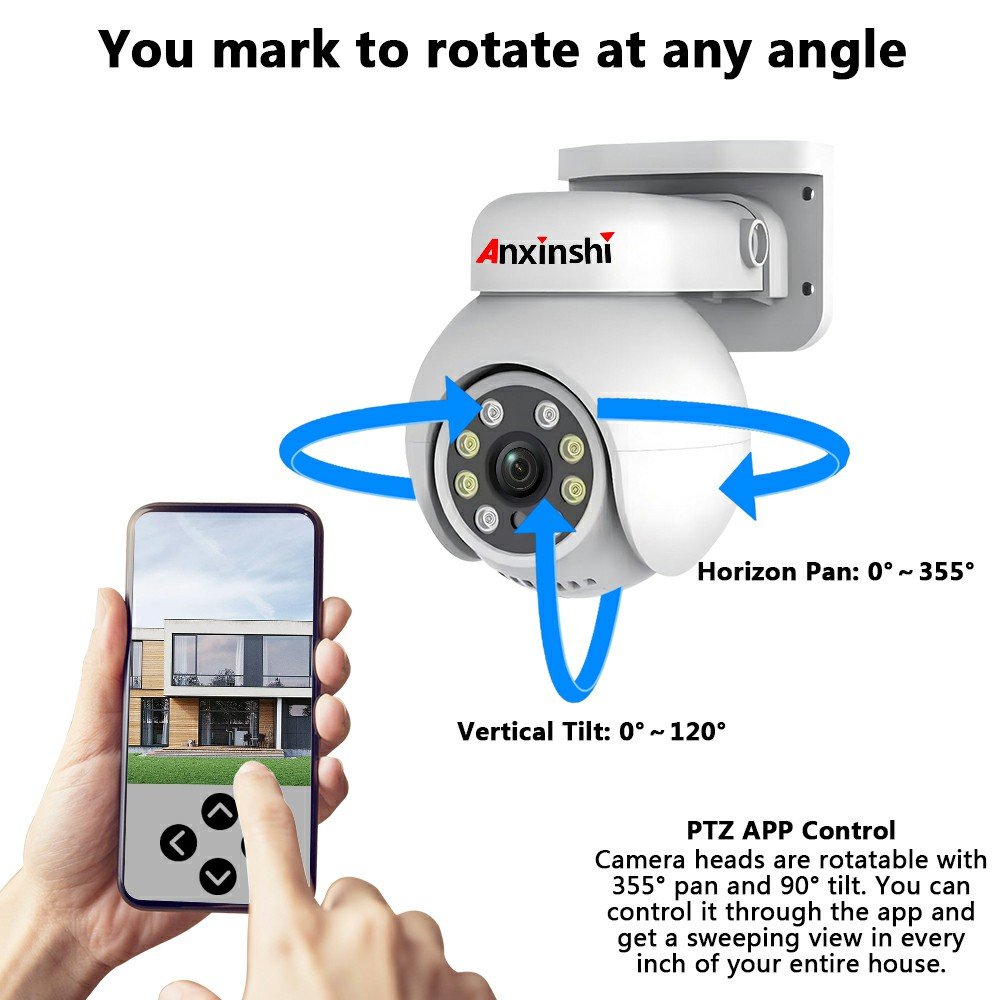 Anxinshi 4MP 5MP 8MP TSEye APP PTZ POE Camera Dome Network Camera Security CCTV camera