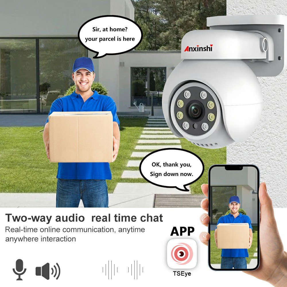 Anxinshi 4MP 5MP 8MP TSEye APP PTZ POE Camera Dome Network Camera Security CCTV camera