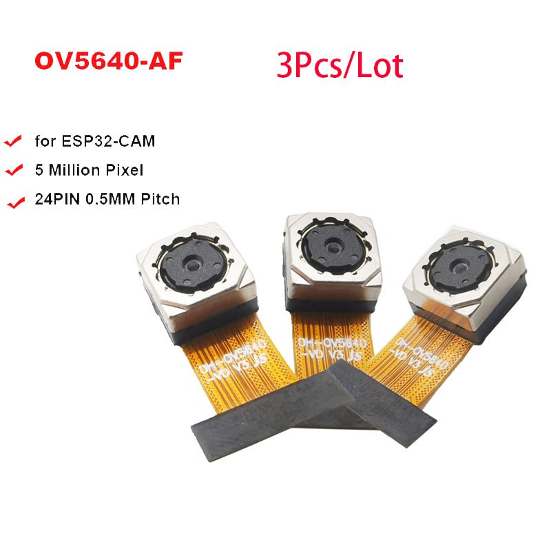 Stock New 5MP OV5640 Camera Module Auto Focus 24 28 Pin 2cm FPC Length STM32 Module