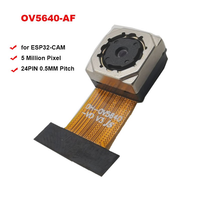 Stock New 5MP OV5640 Camera Module Auto Focus 24 28 Pin 2cm FPC Length STM32 Module