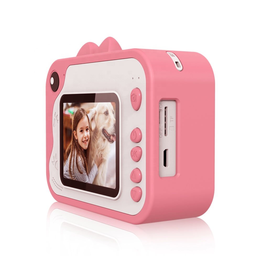Children Instant Print Camera For Kids 1080p HD Mini Camera With Thermal Photo Paper Rechargeable Digital Camera Children Gifts
