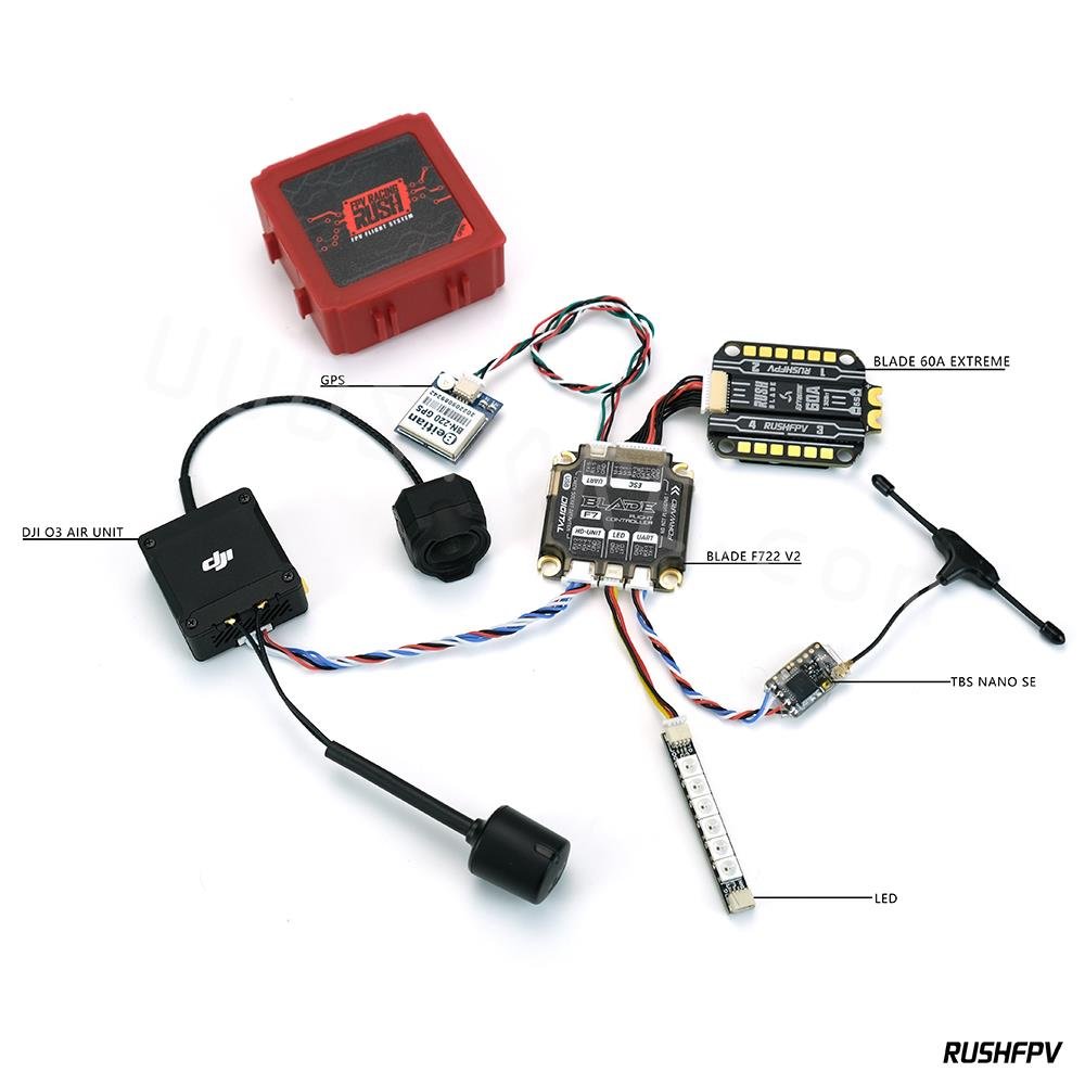 RUSHFPV RUSH BLADE F722 V2 Analog Flight Controller ICM42688P 16MB BlackBox 3-6S 30X30mm FPV Freestyle Drone Speedybee F405 VTX