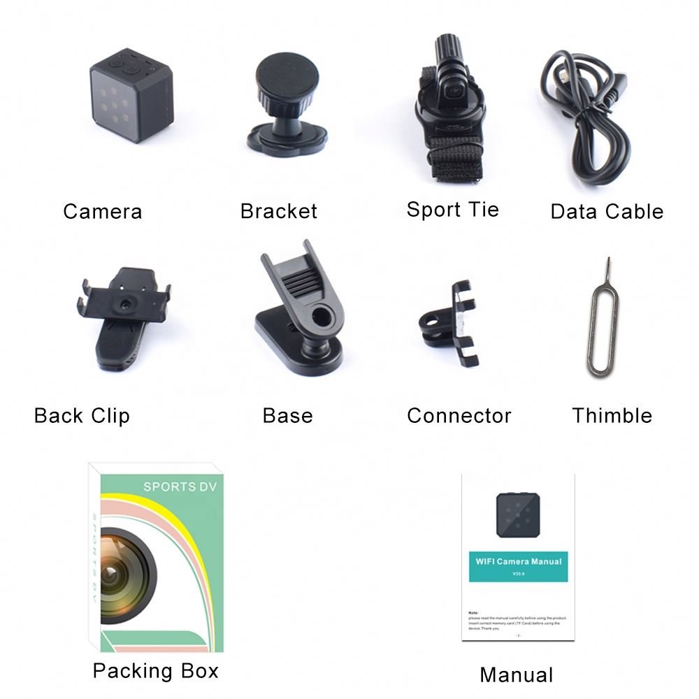 QZT Mini Camera Full Hd 1080p Portable Camera Recorder Body Cam Motorcycle Bike Motion Clip Body Camera