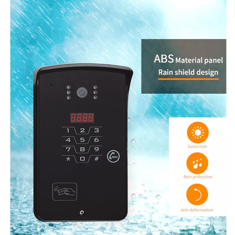 2022 Video Door phone small scale Intercom System Waterproof 7 Inch TFT Touch Screen ring video door bell for villa apartment