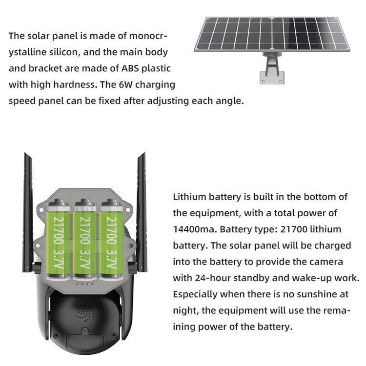 1080P DIY 4G Camera with Battery Module Solar Security Camera System Wireless Outdoor