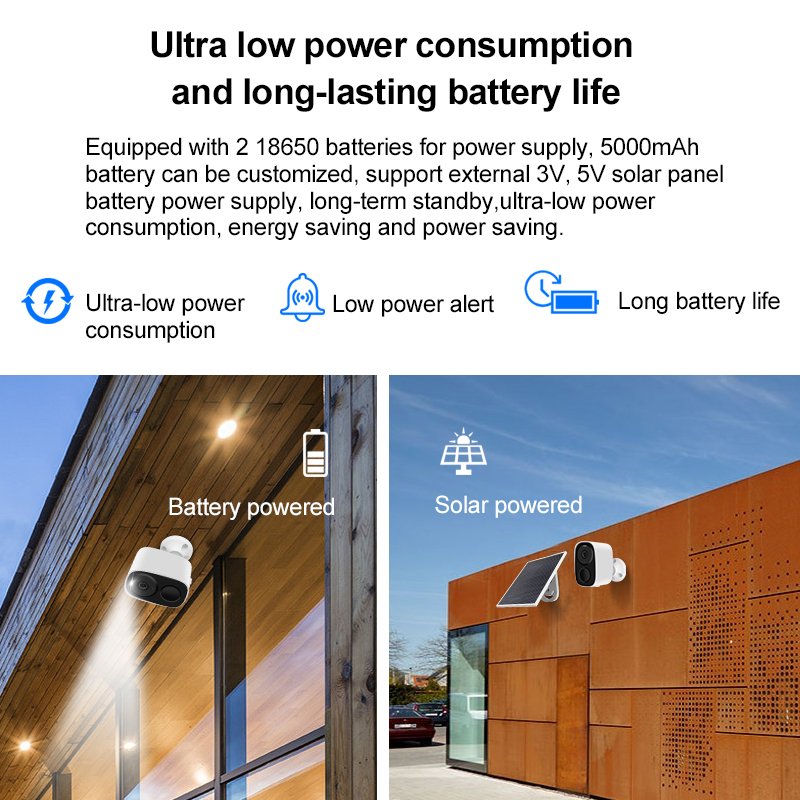 2024 O-KAM APP Outdoor Waterproof IP66 3MP Solar Battery Powered Camera Solar Power Cctv IP Security Camera
