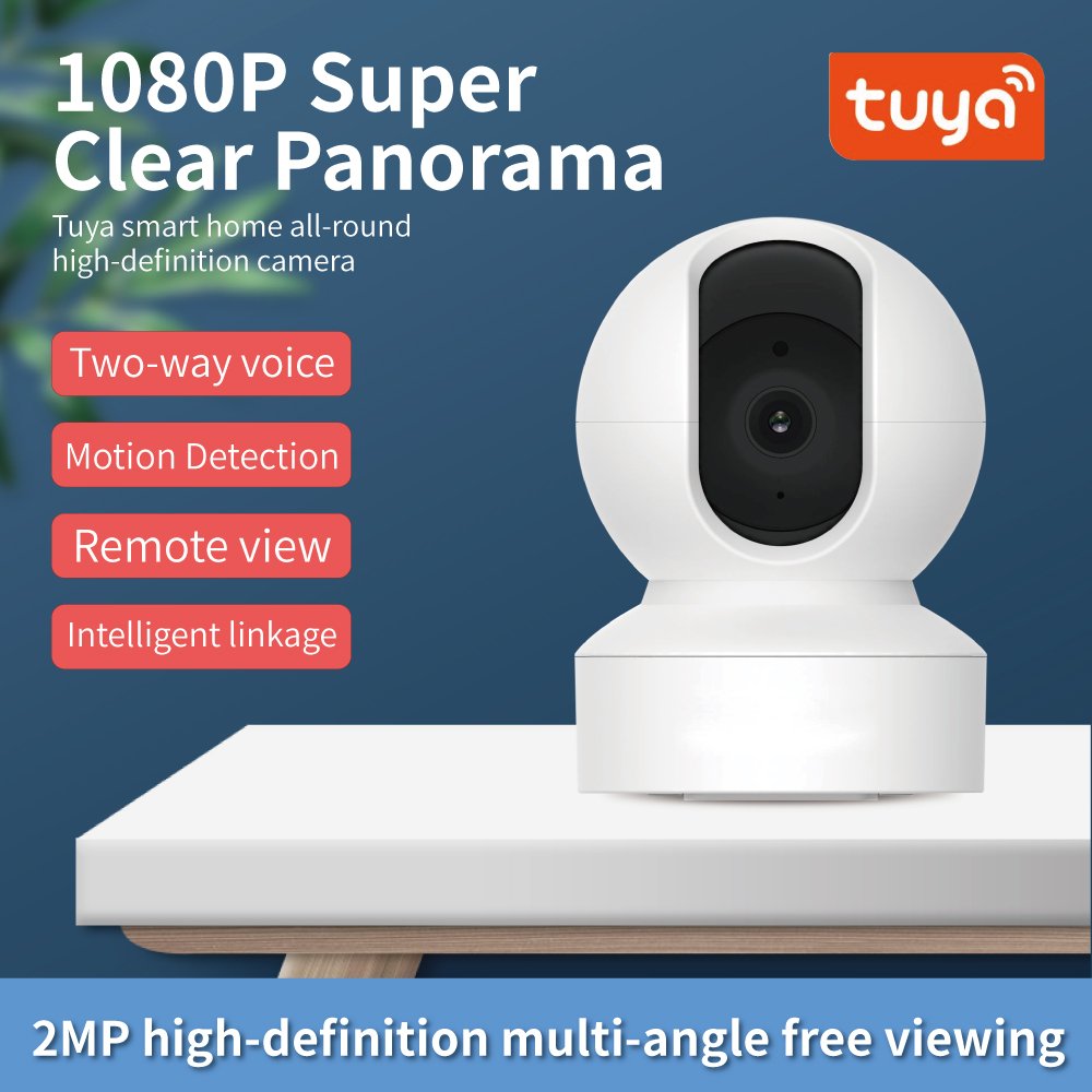 SZMYQ PTZ Camera 360 Degree 2 Way Audio Intercom Home Surveillance Security Tuya Smart Life App Remote Monitor IP Camera