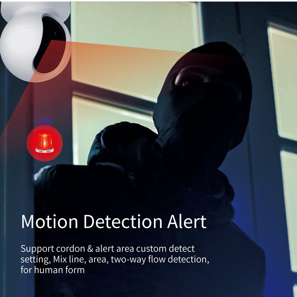 SZMYQ PTZ Camera 360 Degree 2 Way Audio Intercom Home Surveillance Security Tuya Smart Life App Remote Monitor IP Camera