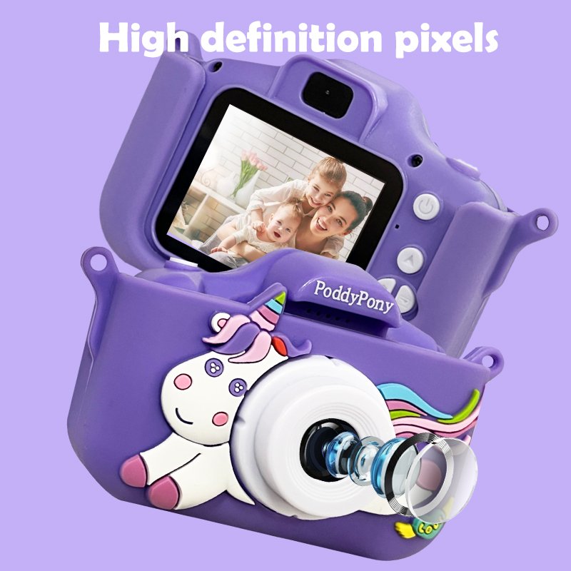 PoddyPony Children Mini Camera Toy Digital Kids Camera Toys Educational Photography Gifts Toddler Toy Camera