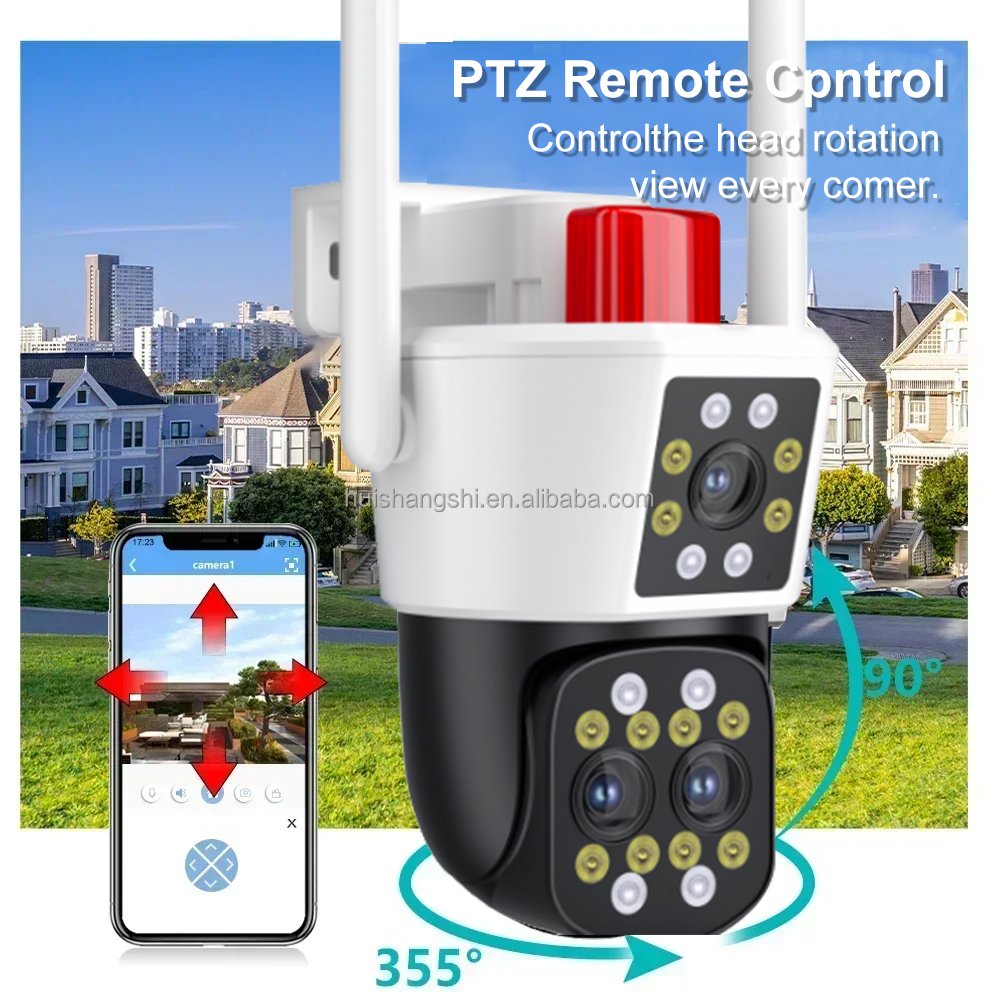 Yoosee 8MP 12X Zoom PTZ IP WiFi 2screens Home Security Camera Network Human Detect Outdoor CCTV IP Surveillance Camera Wireless