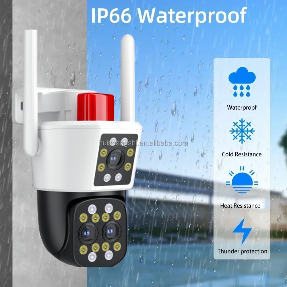 Yoosee 8MP 12X Zoom PTZ IP WiFi 2screens Home Security Camera Network Human Detect Outdoor CCTV IP Surveillance Camera Wireless