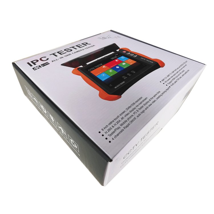 8 inch cctv monitor tester X9 ADH model IP/analog camera tester H.265/H.264, 4K video display via mainstream