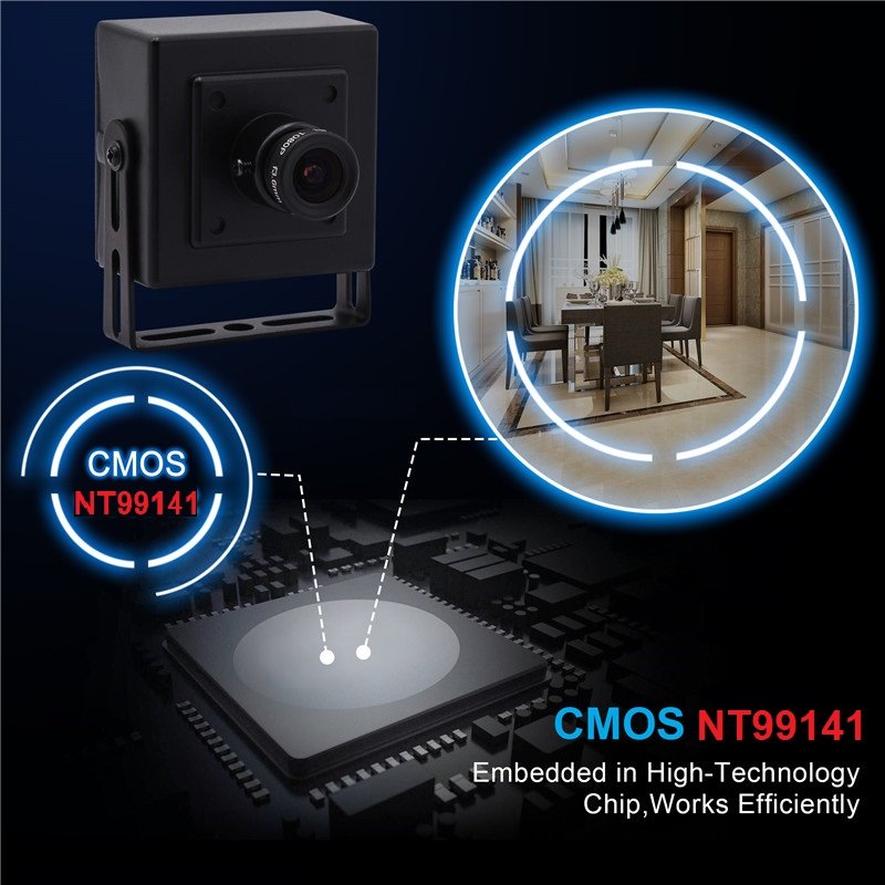 HD 720P NT99141 sensor free driver UVC USB mini Camera HD usb charger security camera with microphone