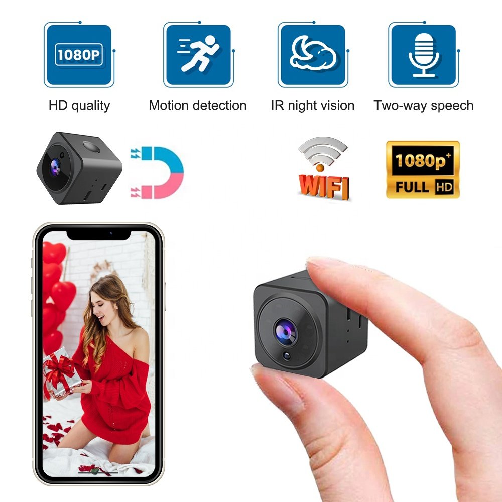 mini camera wifi full HD motion detection infrared night vision camera Magnetic adsorption small camera wireless