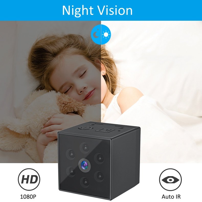 Mini Wireless 1080p HD Night Vision Small Action Camera Voice Video Mini Camcorder Sports Camera