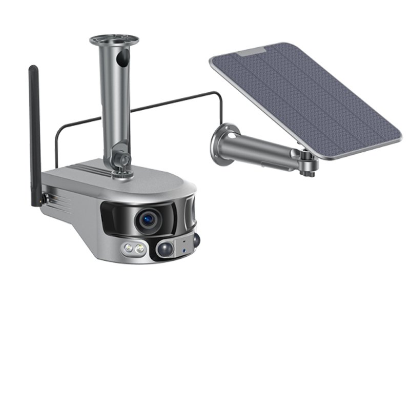 Nivew 4mp Dual Lens Network Camera 4MP Smart Ir Ai Security Camera Ip 180 degree panoramic bullet Cctv camera