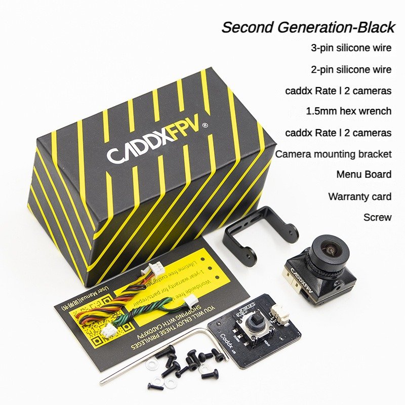 Caddx ratel 2 v2 fpv camera ratel2 2.1mm lens 16 9/4 3 NTSC/PAL fpv mini camera Switchable camera racing fpv drones
