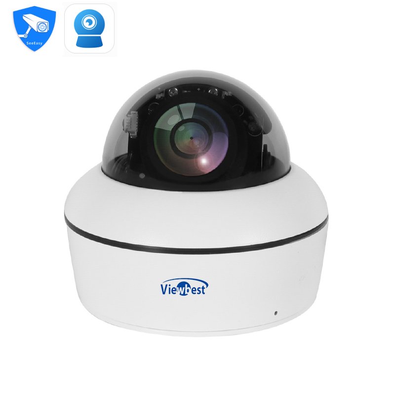 SeeEasy NVR 5MP PTZ Dome Camera 4 X Optical Zoom Vandal proof Network Camera POE power supply pan tilt zoom indoor monitoring