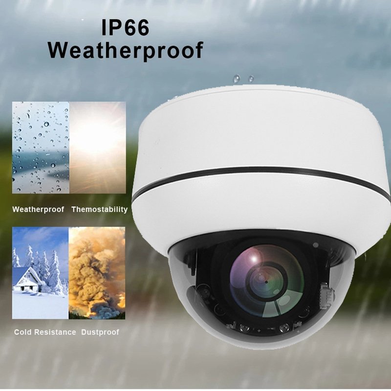 SeeEasy NVR 5MP PTZ Dome Camera 4 X Optical Zoom Vandal proof Network Camera POE power supply pan tilt zoom indoor monitoring