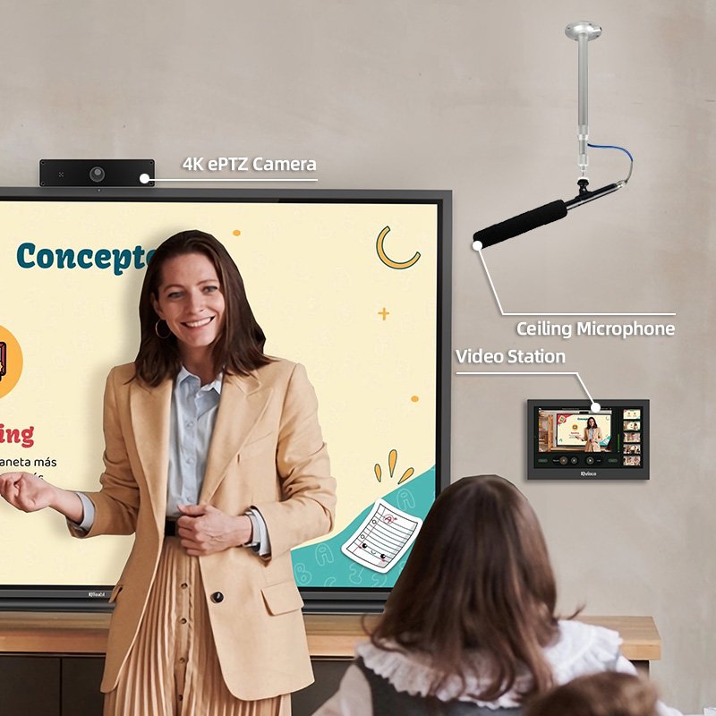 Educational System Confer Conference Camera 360 Microphones Portable Lecture Capture Set