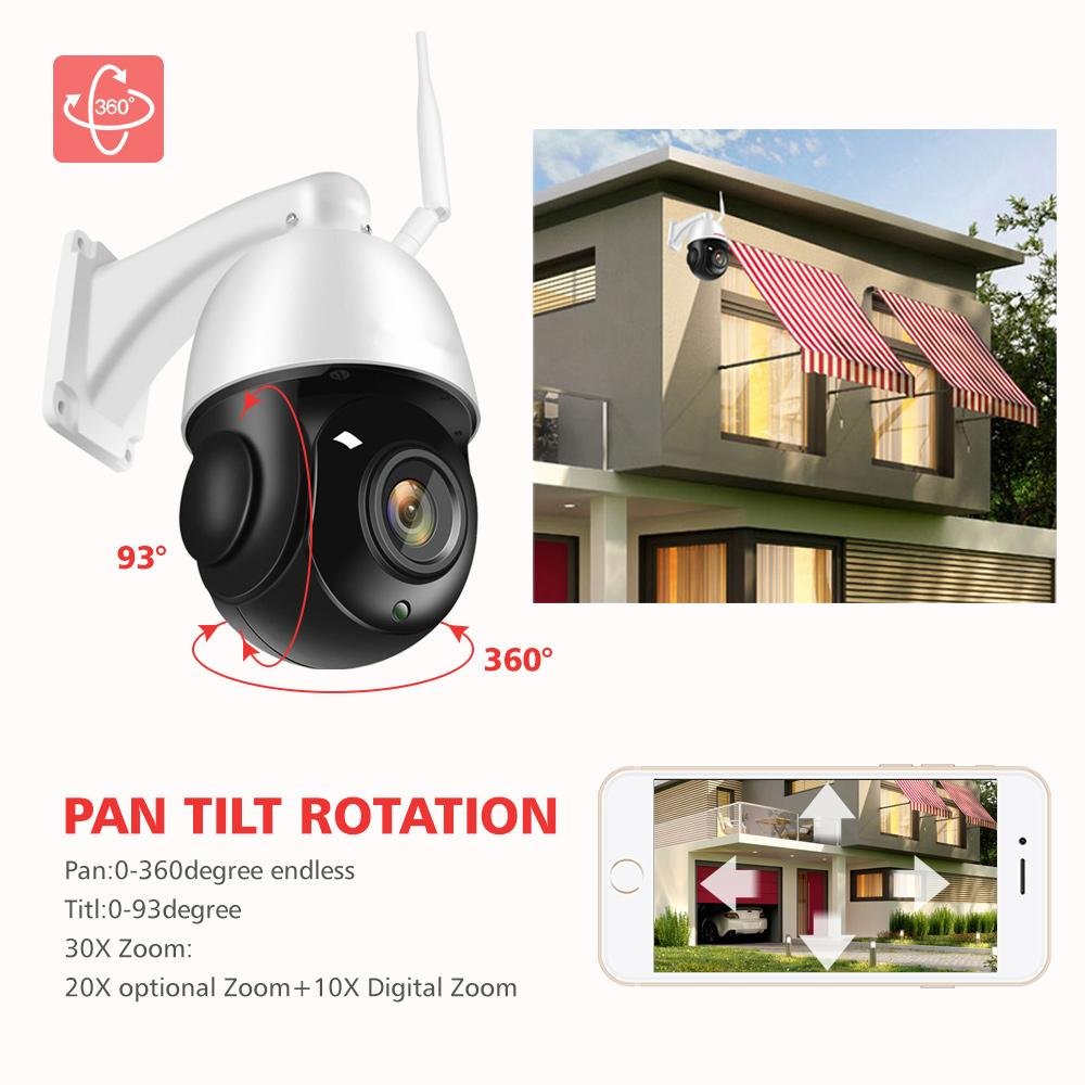 8mp 5mp Outdoor IP66 4.5 Inch 20x 36x Zoom 5MP Ptz Cctv Camera System Security Video Poe Audio ip Poe 36x Optical Zoom ip Camera