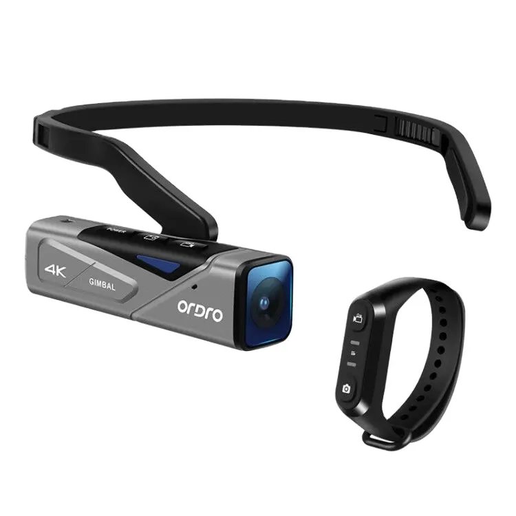 ORDRO EP7 POV 4K Head Wearable Video Camera UHD 4K 60FPS Camcorder Free Your Hands Mini Camera