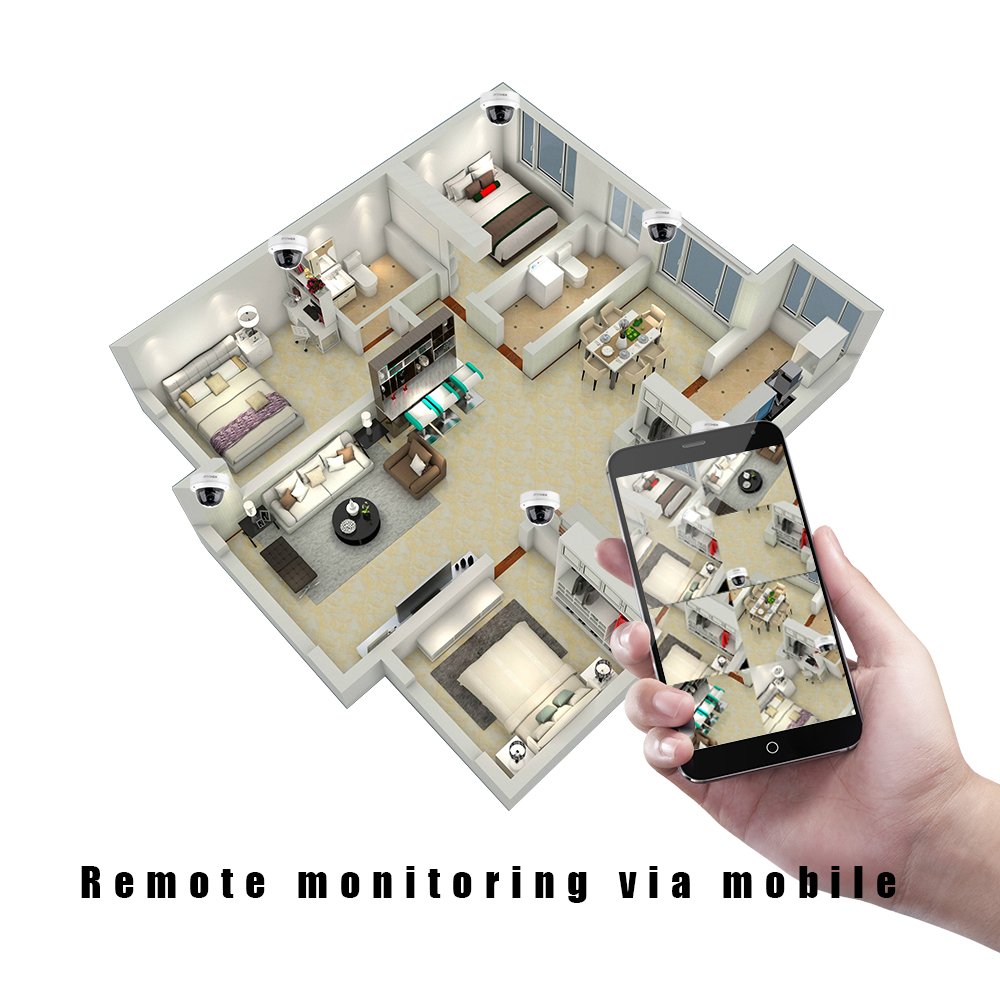 H.265 5MP POE IP Dome Camera Night Vision Network Camera