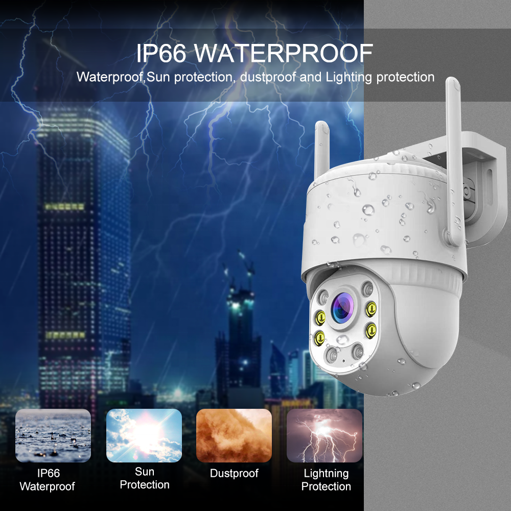 V380 Pro 5mp Waterproof Wifi Security Remote Camera Real-Time Motion Detection Smart Security Ptz Surveillance Camera
