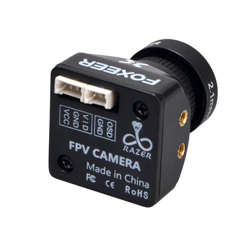 Foxeer Razer Mini HD 5MP 2.1mm M12 Lens 1200TVL Standard FPV Camera 4:3 16:9 NTSC PAL Switchable 4ms Latency Camera