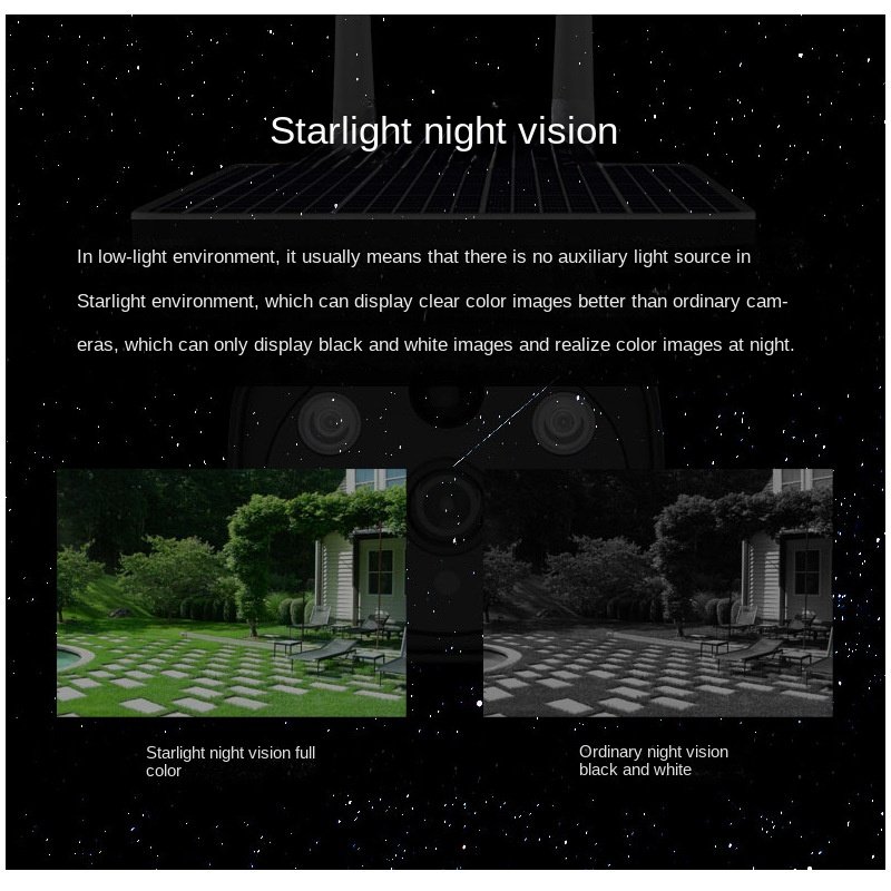 Solar surveillance camera 4G camera no electricity no network monitoring wifi card outdoor bullet camera mobile phone remote