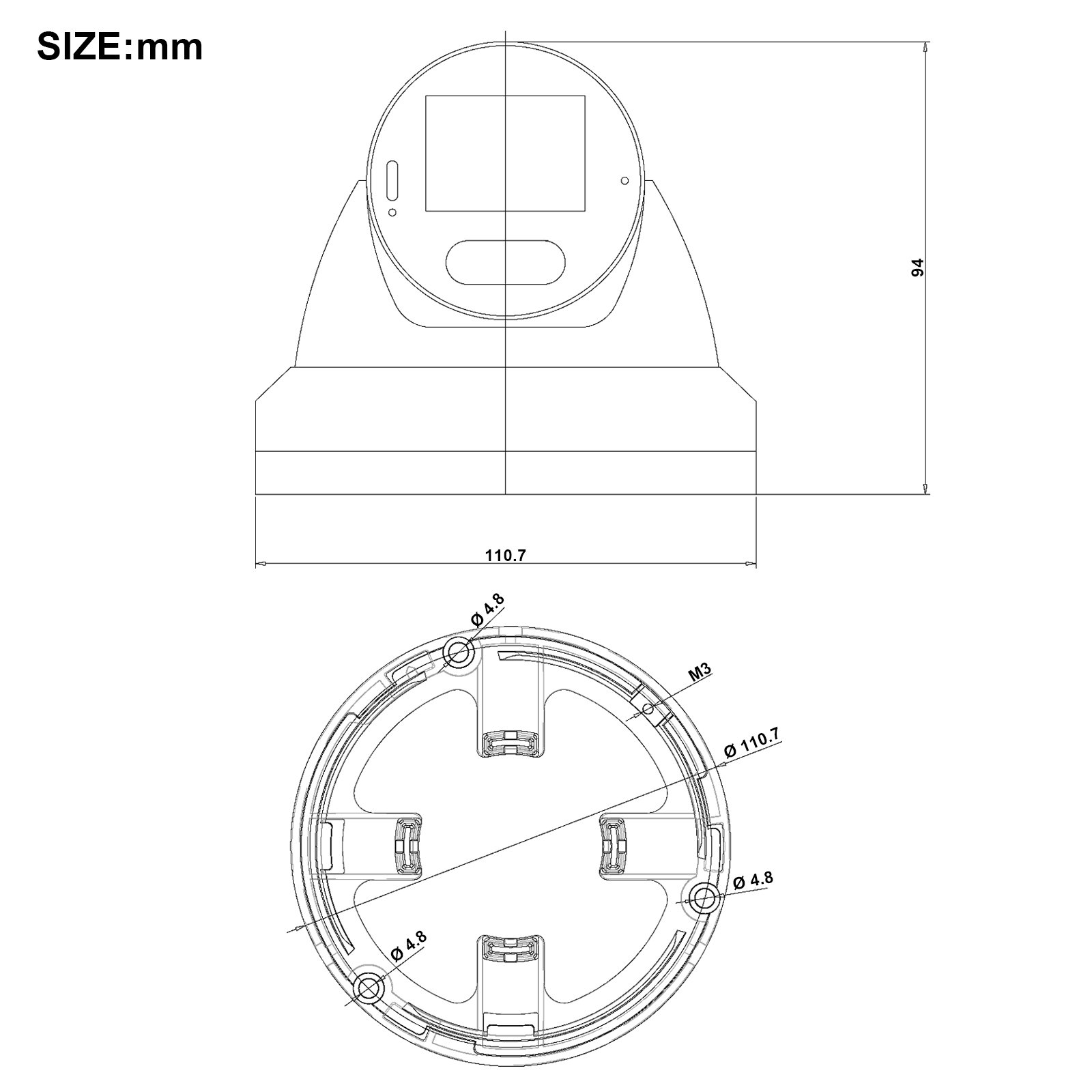 OEM 2MP 4 in 1 TVI CVI HD Analog Camera IR Night Vision Waterproof CVBS AHD CCtv Dome Security Camera HIK XVR TVT DVR Compatible
