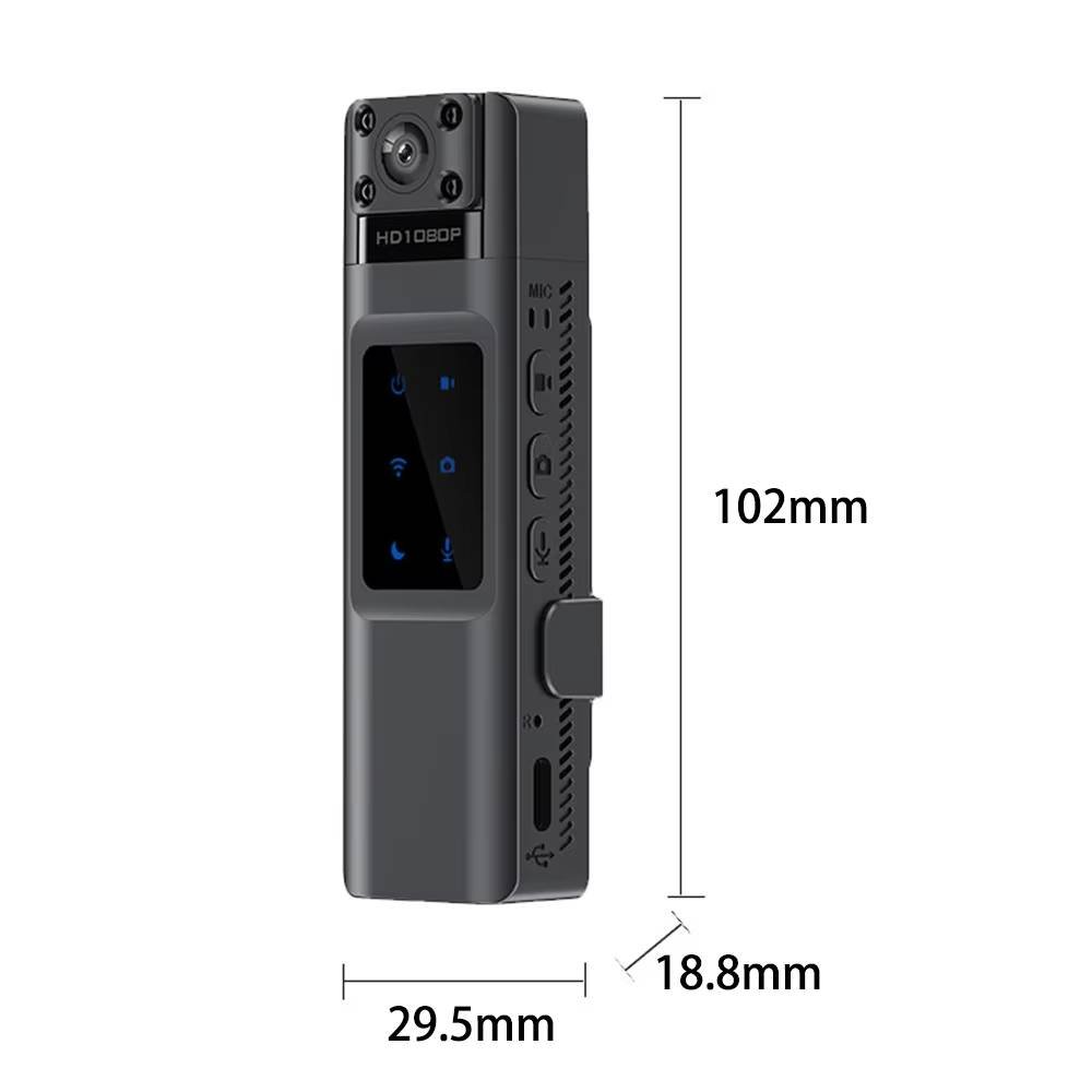 FHD 1080P 180 Degree Rotation Lens WiFi Action Mini Body Worn Law Enforcement Camera