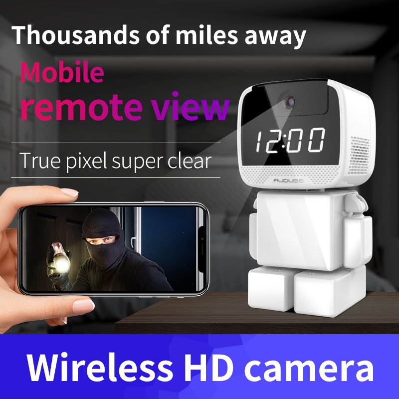 Vesafe 2MP wireless wifi baby monitor cctv camera systems Yoosee APP mini camera clock wall clock cctv camera
