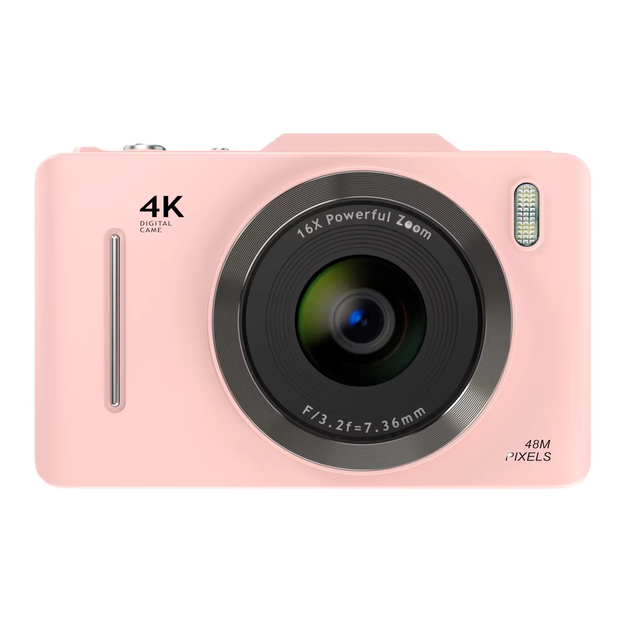 New H16 1080P 48 Mega Pixels Vlog Digital Camera with 16X Digital Zoom Compact Mini Cameras for Beginners Birthday Gifts