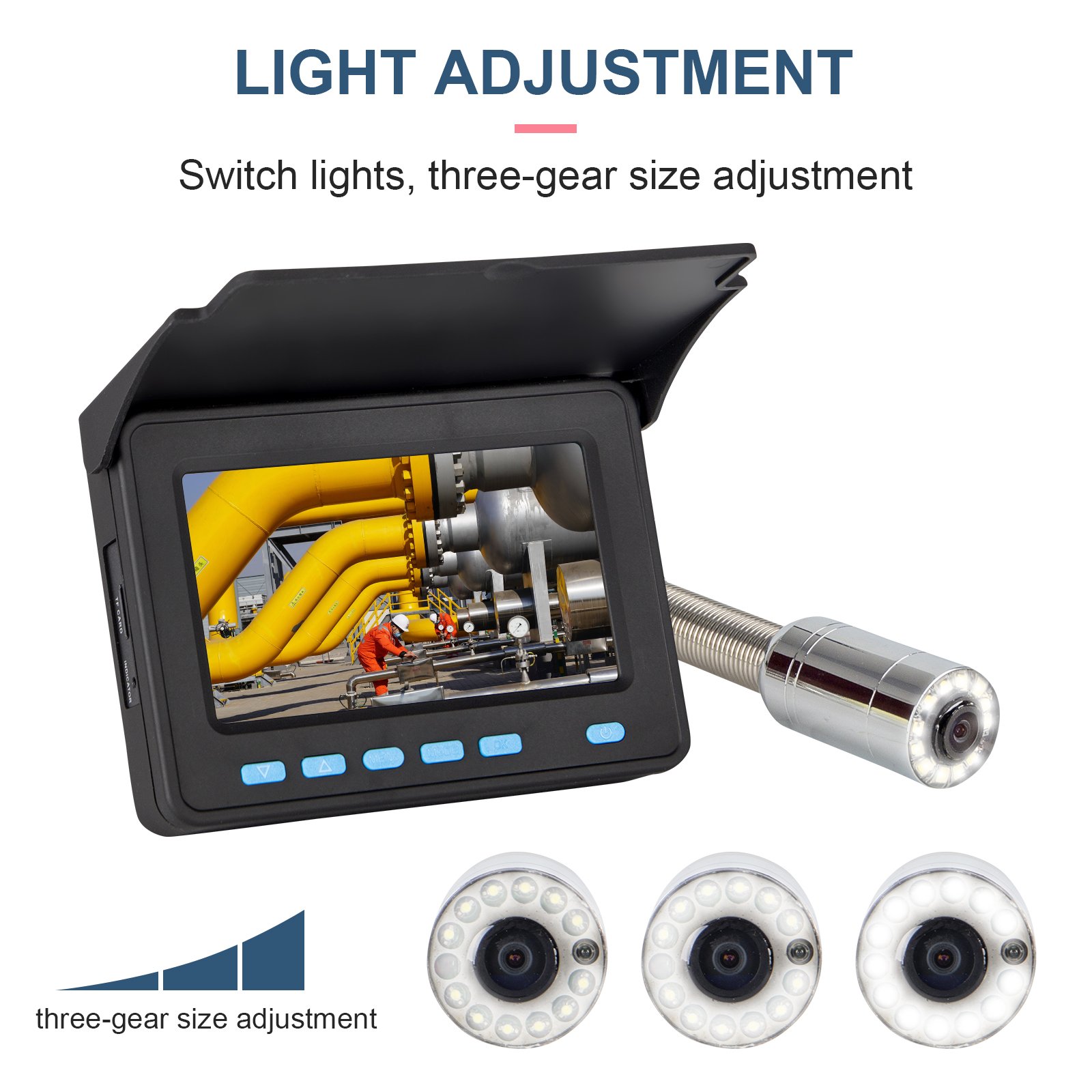 New Arriving Professional Mini Video Inspection Cctv Camera Full Hd 1920X1080 Display Sewer Water Well Inspection Analog Camera
