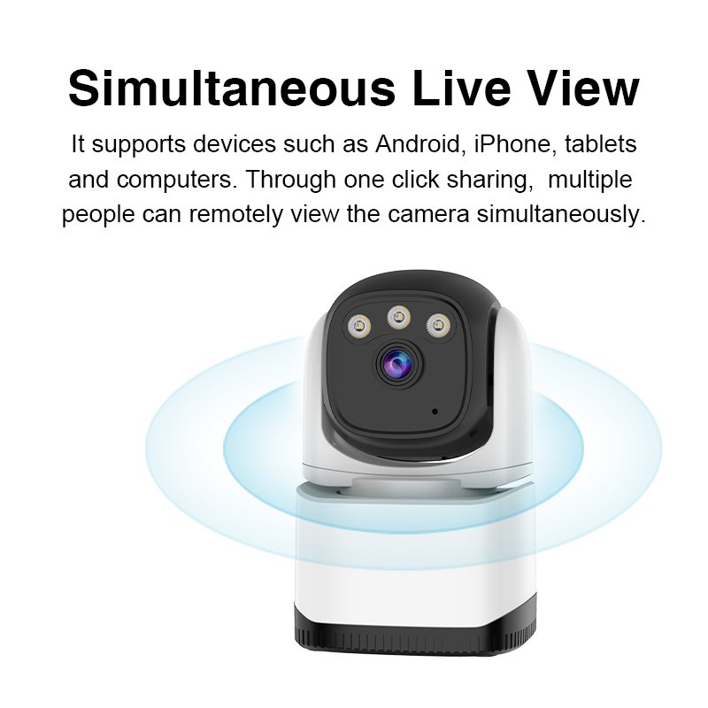 Okam Wide Angle Real Time Alert 1080p COMS Sensor Indoor Wireless CCTV Network Wifi IP Camera