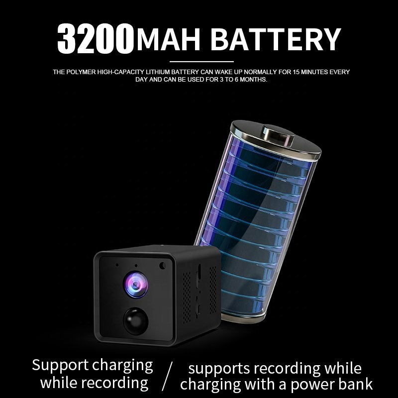 Tuya wifi security mini Camera home security 4G camera support sim card wireless battery camera built in with Night Vision