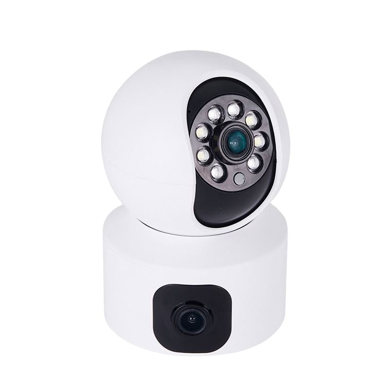 6 Cctv Camera Connected To Mobile Phone Smart Wifi Cctv Security Camera Motion Detection Network Camera Double Lenses