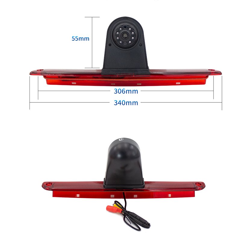 Cvbs 170-degree 1000tvl Reverse Backup Ir Rear Led Car Break Strip Light Camera For Vw Crafter 2007-2019 Mercedes Benz Sprinter
