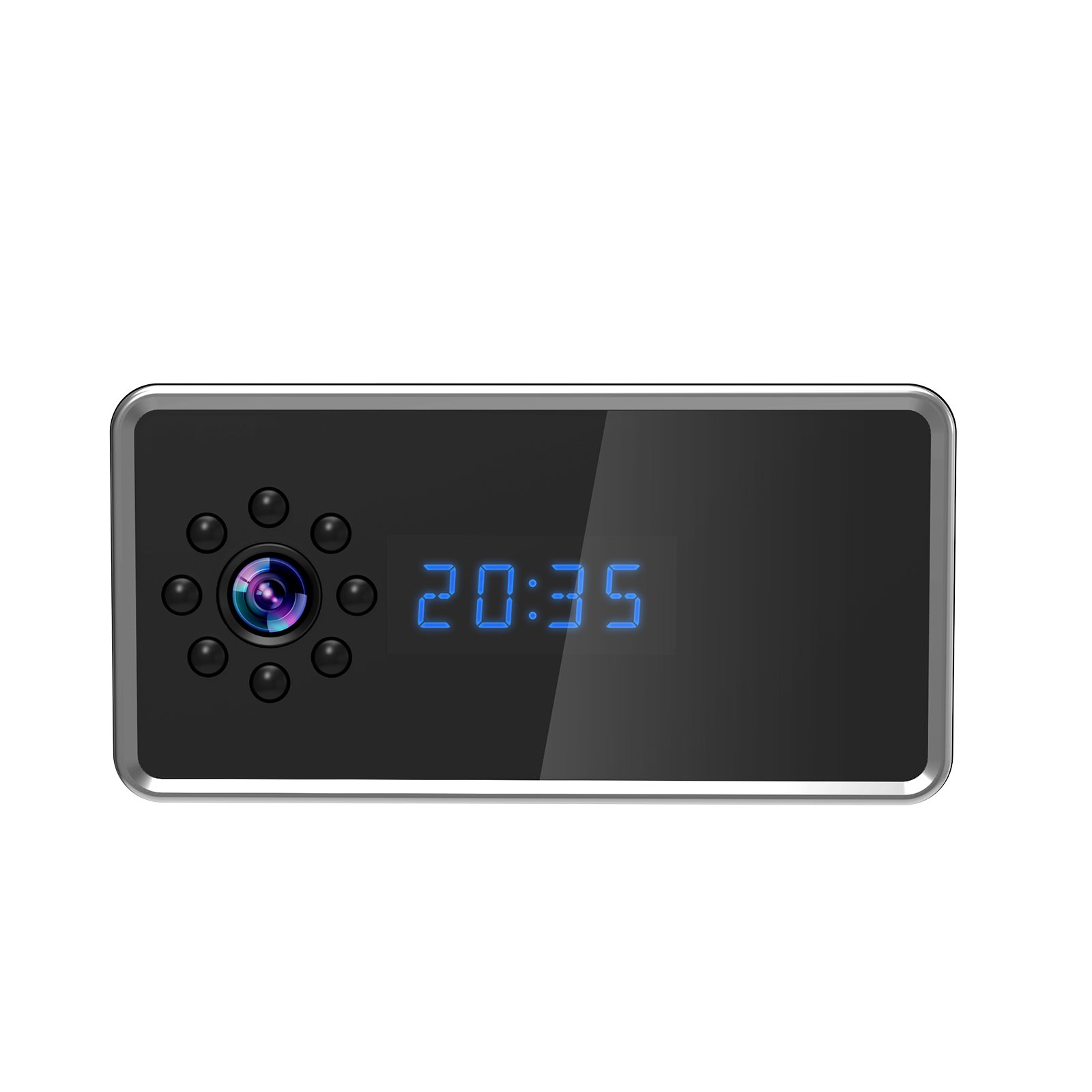OEM factory price security home camera 1920*1080P infrared night vision nanny video clock camera