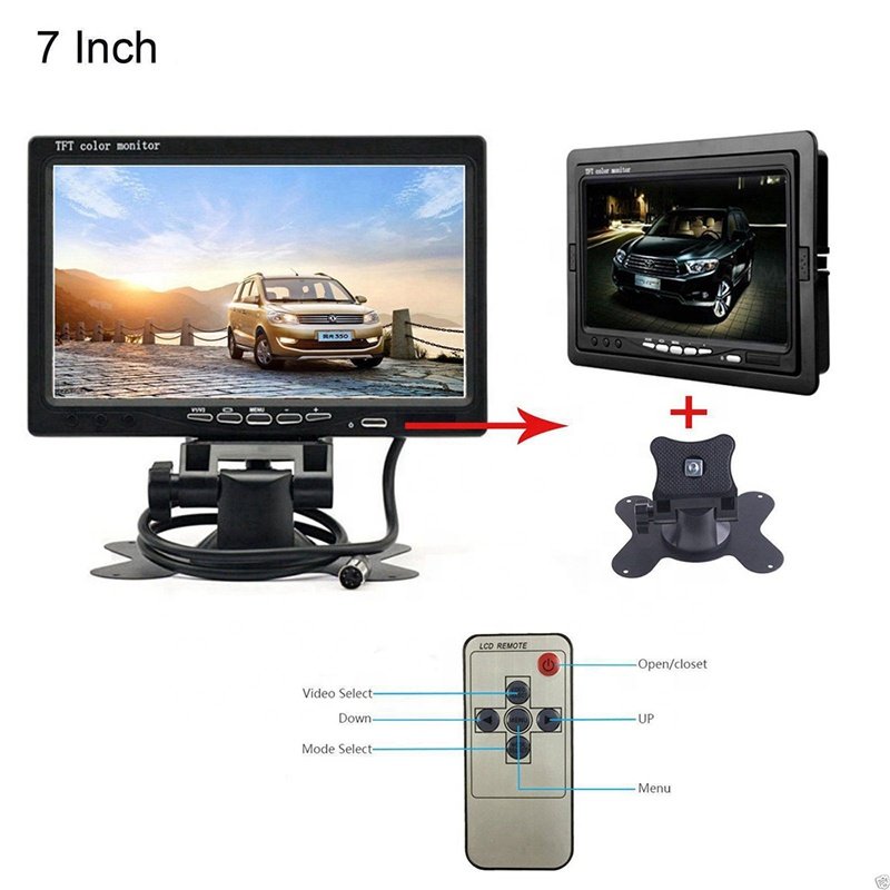 Factory Support 7 Inch Lcd Monitor Kit Video Camara De Reversa Recul Backup Rear View Camera System Car Reversing Aid
