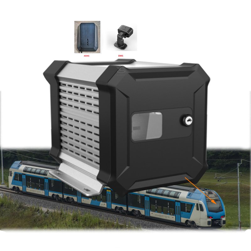 8channel AHD 4 IPC camera Multiple video surveillance MDVR support Dual hard disk storage for train tracking