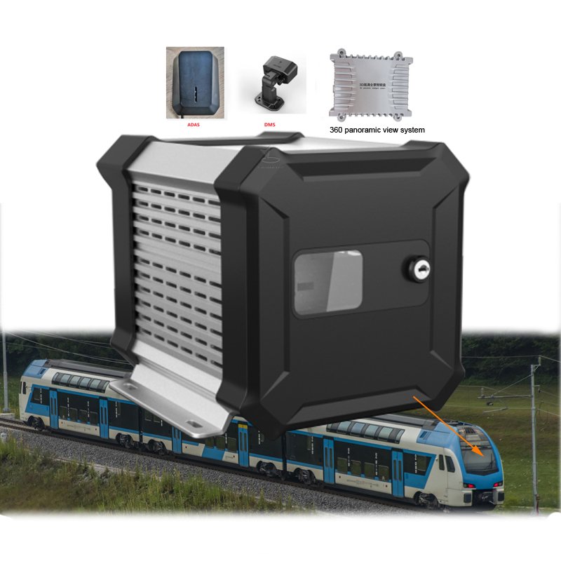 8channel AHD 4 IPC camera Multiple video surveillance MDVR support Dual hard disk storage for train tracking