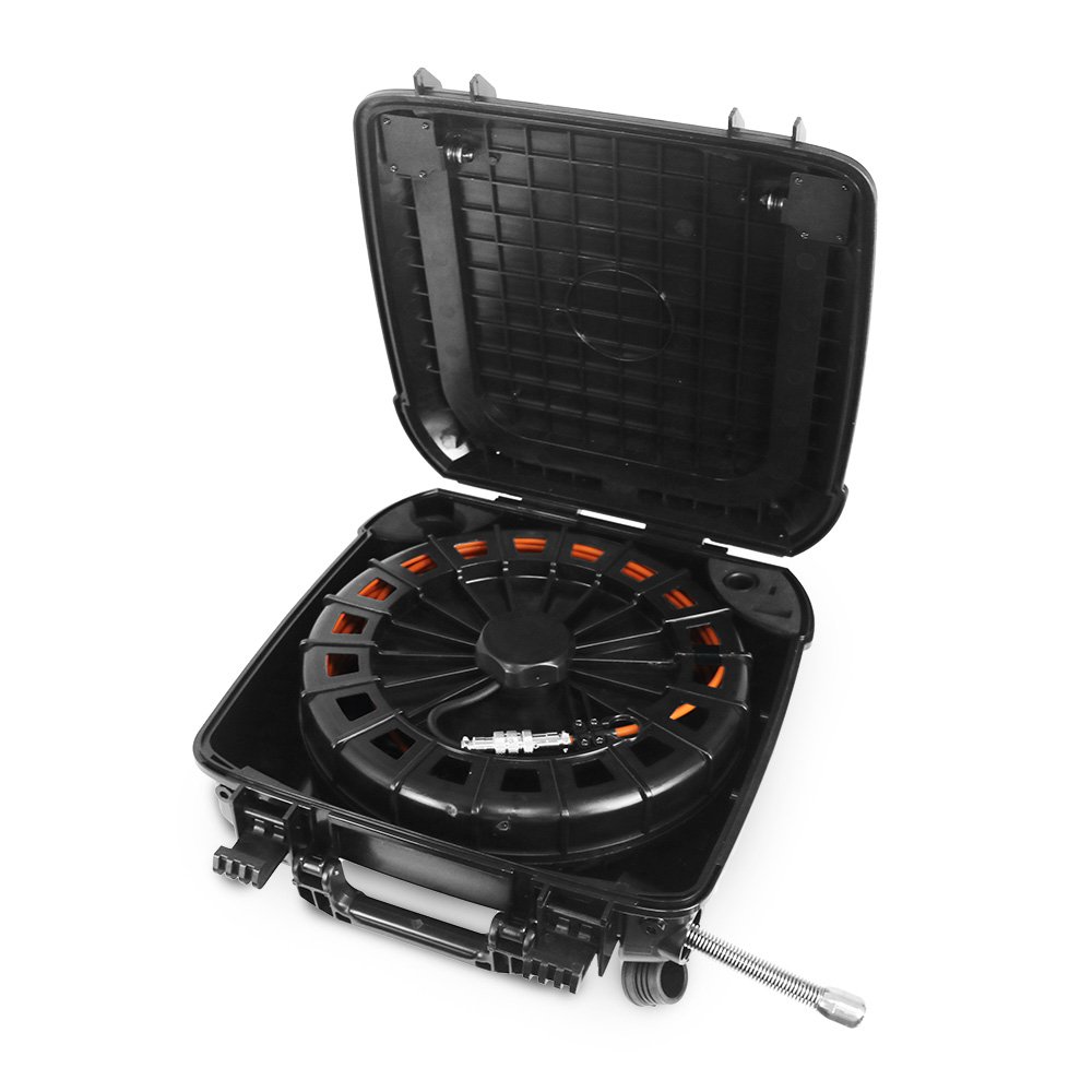 Mini Pipe drain Sewer Inspection Camera with all in one handheld suitcase & flexible cable