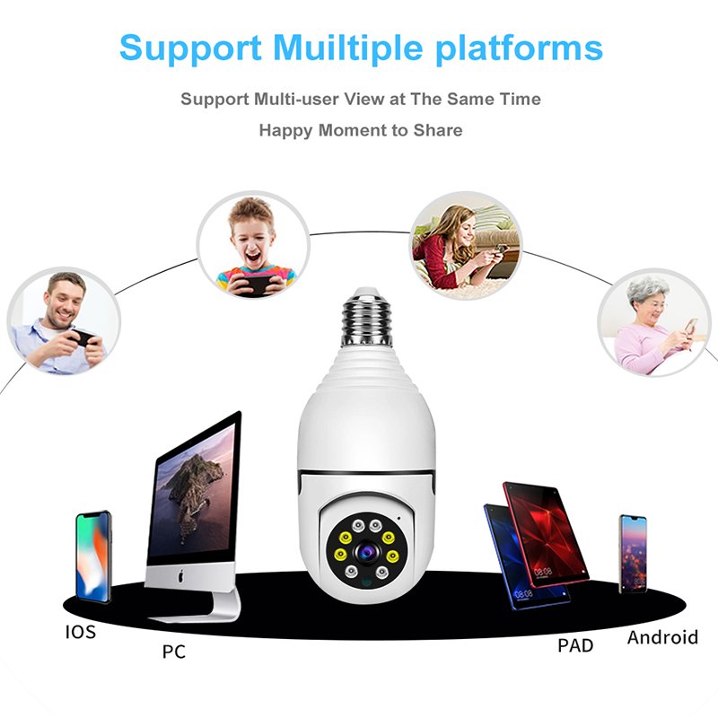 Best Selling Bulb Camera HD 1080P Surveillance Security IP Cameras Mini Nanny Cam 5G Wifi Mini Camera