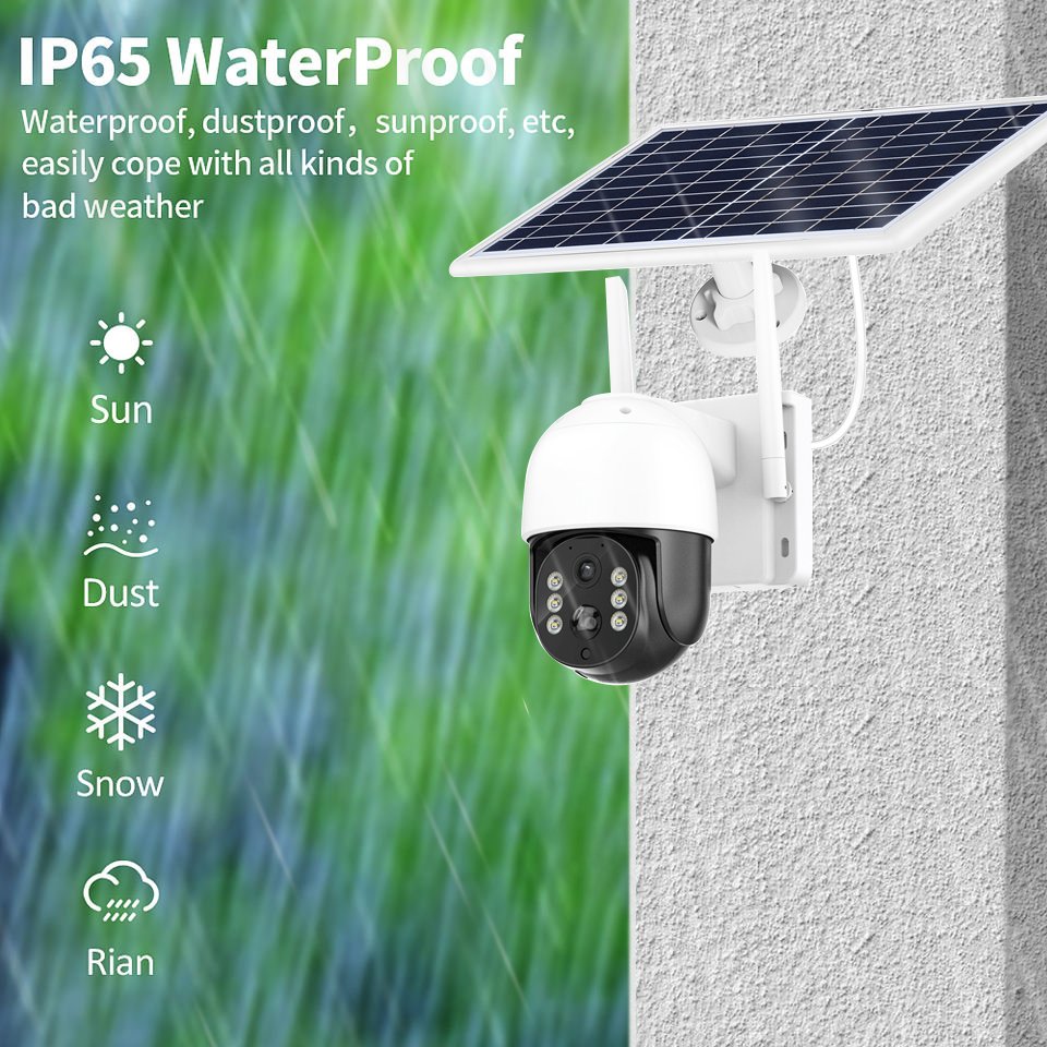 3MP Battery Camera PTZ Network Camera Wifi Auto Tracking High Quality Outdoor Icsee Solar Camera