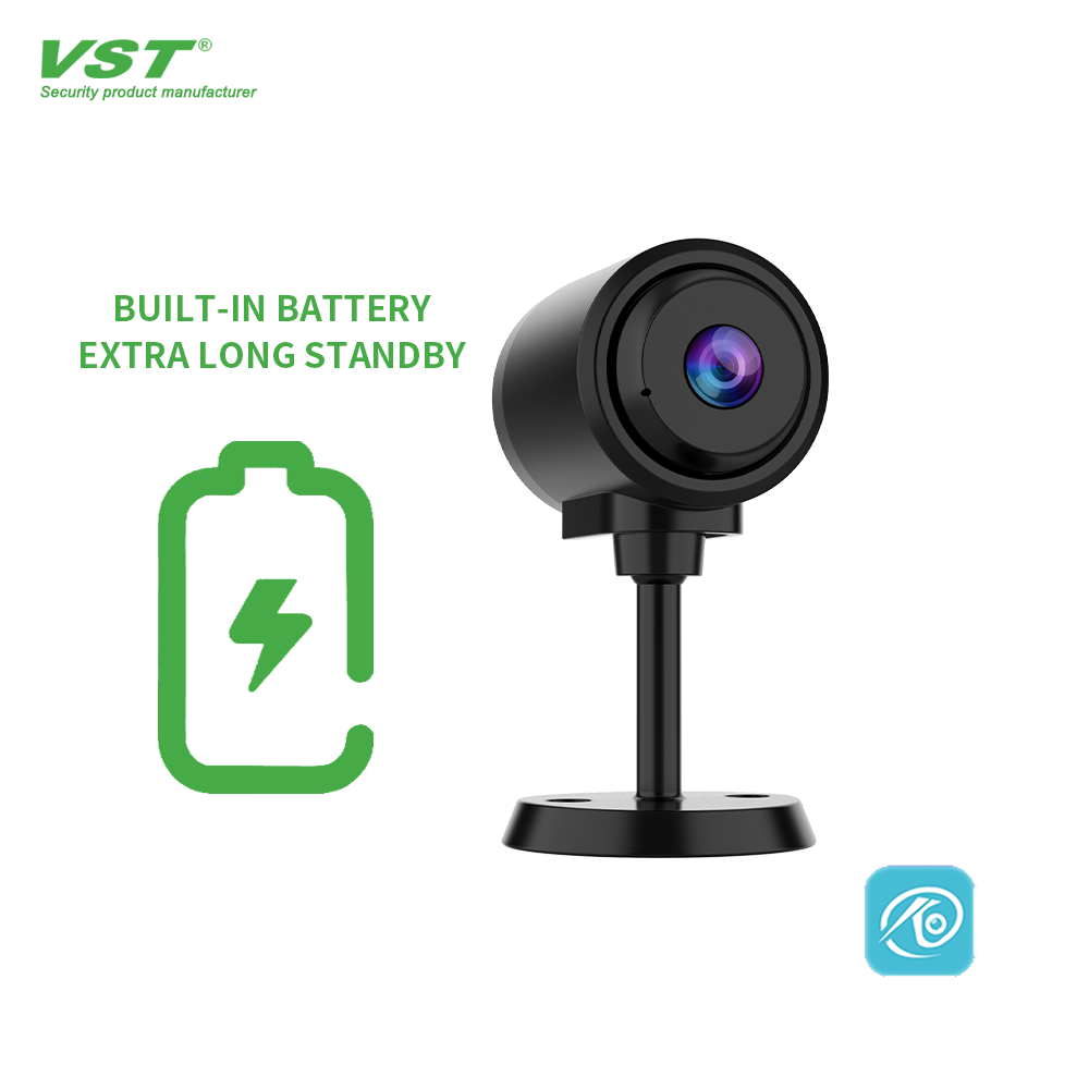 O-KAM 1MP Intelligent Indoor Monitoring Camera Two-Way Audio Option Low Power Consumption Battery CMOS Sensor Built-in Mic Cloud