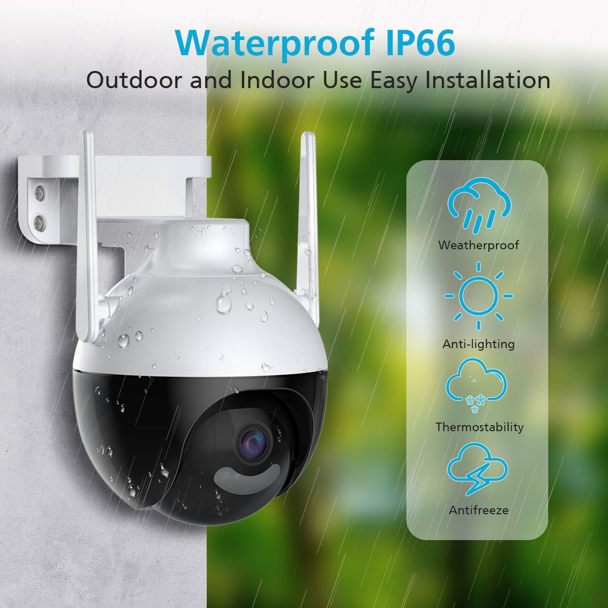 Outdoor Smart IP Camera With Wifi And Motion Detection Smart Wifi CCTV IP Network Camera With Human Detection