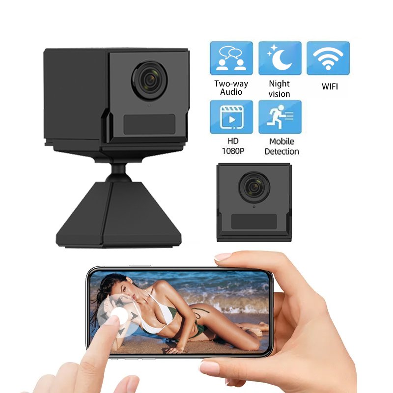 Home Camera 2.4G Wi-Fi S50 Night Vision PIR Detection Built-in Battery Two-Way Audio Mini Wifi Cameras
